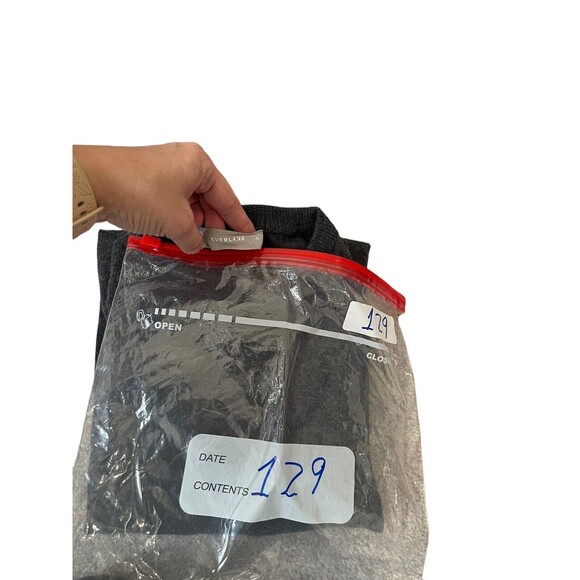 Everlane Sweater Mens XL Crew Neck Pullover Gray 100% Wool Preppy Casual Adult - Picture 9 of 9